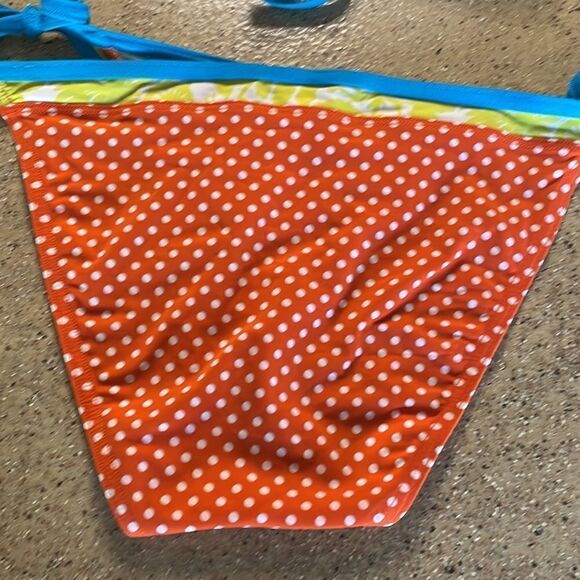GAP Body rust orange polka dot string bikini - Picture 9 of 12